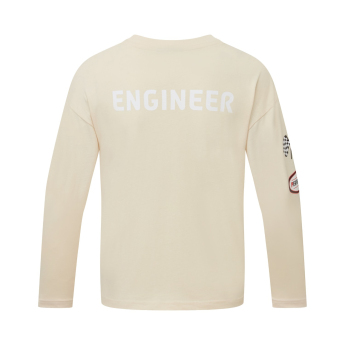 Toyota Gazoo Racing dětské tričko s dlouhým rukávem Engineer beige 2026