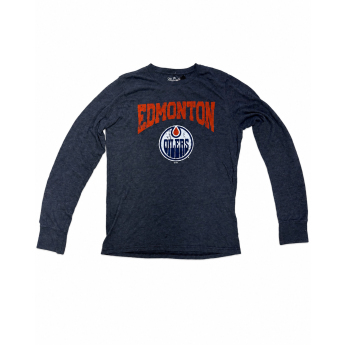 Edmonton Oilers pánské tričko NHL Triblend Long Sleeve Shirt