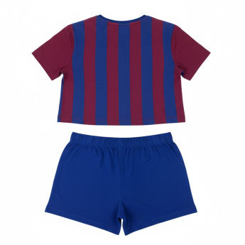 Dámské pyžamo BARCELONA FC Short Stripe