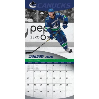 Vancouver Canucks kalendář 2020 Wall