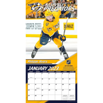 Nashville Predators kalendář 2023 Wall