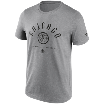 Chicago Blackhawks pánské tričko College Stamp grey