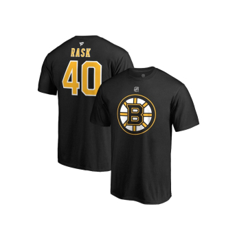 Boston Bruins pánské tričko #40 Tuukka Rask black