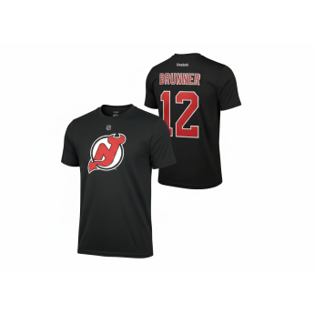 New Jersey Devils pánské tričko Damien Brunner #12 black
