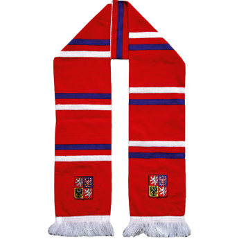Hokejové reprezentace zimní šála Czech Republic logo printed - red