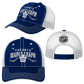 Toronto Maple Leafs dětská čepice baseballová kšiltovka Lockup Meshback Adjustable