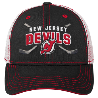 New Jersey Devils dětská čepice baseballová kšiltovka Lockup Meshback Adjustable