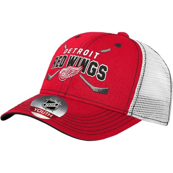 Detroit Red Wings dětská čepice baseballová kšiltovka Lockup Meshback Adjustable