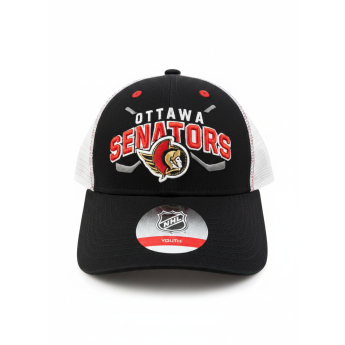 Ottawa Senators dětská čepice baseballová kšiltovka Lockup Meshback Adjustable