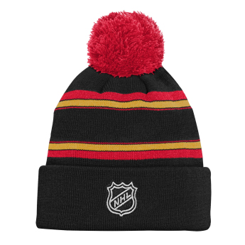 Calgary Flames dětská zimní čepice 3Rd Jersey Jacquard Cuff Pom