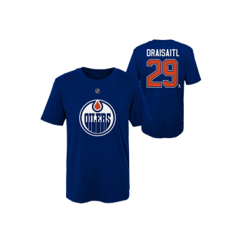 Edmonton Oilers dětské tričko Leon Draisaitl #29 Flat Captains N&N Ctn Tee