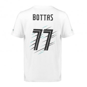 Mercedes AMG Petronas pánské tričko Valtteri Bottas 77 white F1 2018