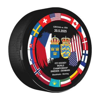 Hokejové reprezentace puk Ice Hockey World Championship Sweden | Denmark MS 2025 Dueling 20.05.2025 Czechia vs. USA