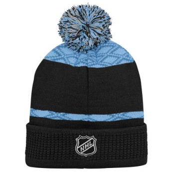 Utah Hockey Club dětská zimní čepice Puck Pattern Cuffed Pom