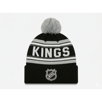 Los Angeles Kings dětská zimní čepice Jacquard Cuffed Knit With Pom