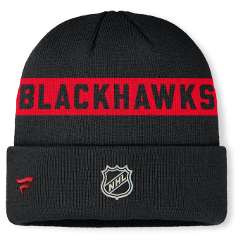 Chicago Blackhawks zimní čepice Authentic Pro A/Cap Cuffed inscription