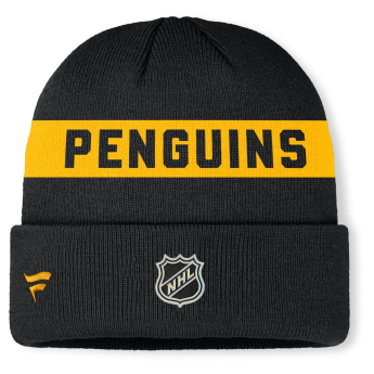 Pittsburgh Penguins zimní čepice Authentic Pro A/Cap Cuffed inscription