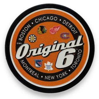 NHL produkty puk Script Textured Hockey - Original 6