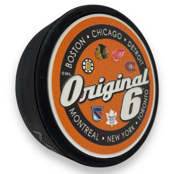 NHL produkty puk Script Textured Hockey - Original 6