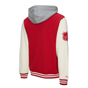 Detroit Red Wings pánská mikina s kapucí Courtside Fleece Button Front Vintage Logo