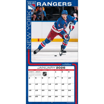 New York Rangers kalendář 2026 Wall