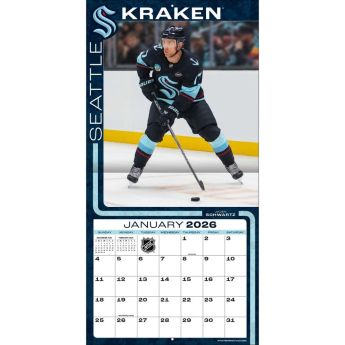 Seattle Kraken kalendář 2026 Wall