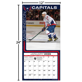 Washington Capitals kalendář #8 Alexander Ovechkin 2026 Wall