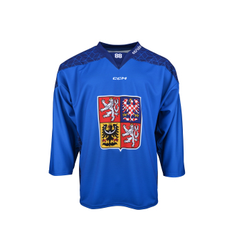 Hokejové reprezentace hokejový dres Czech republic David Pastrňák 2025/2026 CCM Fandres replica blue