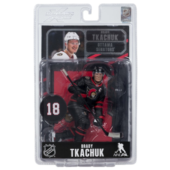 Ottawa Senators figurka Brady Tkachuk #7 SportsPicks Black Jersey