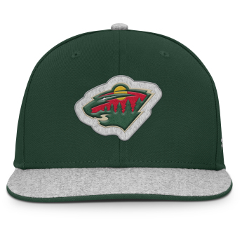 Minnesota Wild čepice flat kšiltovka Loden Structured Adjustable Flat Brim