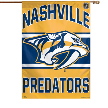 Nashville Predators vlajka Wordmark Single-Sided Vertical