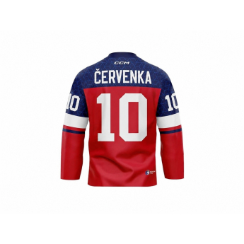 Hokejové reprezentace hokejový dres Roman Červenka #10 CCM Fandres replica 2026 red