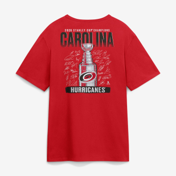 Carolina Hurricanes pánské tričko NHL 2026 Stanley Cup Champions Signature Roster