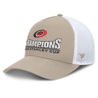 Carolina Hurricanes čepice baseballová kšiltovka NHL 2026 Stanley Cup Champions A-Frame Trucker Adjustable