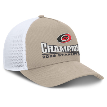Carolina Hurricanes čepice baseballová kšiltovka NHL 2026 Stanley Cup Champions A-Frame Trucker Adjustable