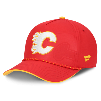 Calgary Flames čepice baseballová kšiltovka NHL On Stage Podium Draft A-Frame Adjustable