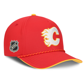 Calgary Flames čepice baseballová kšiltovka NHL On Stage Podium Draft A-Frame Adjustable