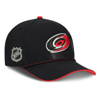 Carolina Hurricanes čepice baseballová kšiltovka NHL Fanatics Black On Stage Podium Draft A-Frame Adjustable