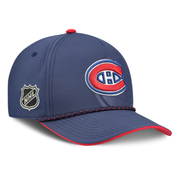 Montreal Canadiens čepice baseballová kšiltovka NHL Fanatics Navy On Stage Podium Draft A-Frame Adjustable