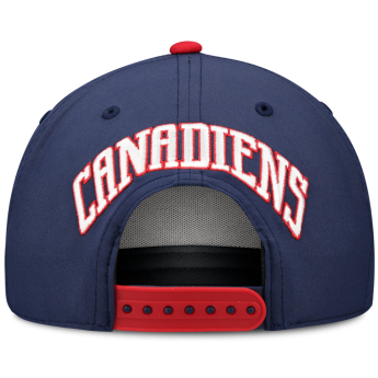 Montreal Canadiens čepice baseballová kšiltovka NHL Fanatics Navy On Stage Podium Draft A-Frame Adjustable