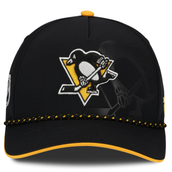 Pittsburgh Penguins čepice baseballová kšiltovka NHL Fanatics Black On Stage Podium Draft A-Frame Adjustable