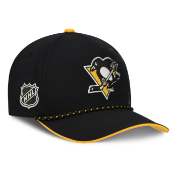 Pittsburgh Penguins čepice baseballová kšiltovka NHL Fanatics Black On Stage Podium Draft A-Frame Adjustable