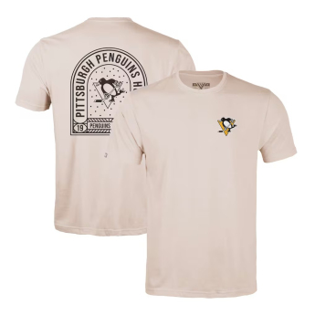 Pittsburgh Penguins pánské tričko NHL Levelwear Richmond Stained Glass T-Shirt - Khaki