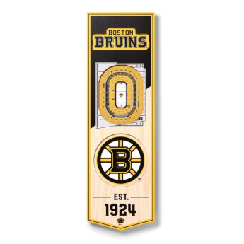 Boston Bruins cedule na zeď NHL Banner na stěnu W Sports Stadium Logo