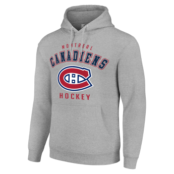 Montreal Canadiens pánská mikina NHL Heather Gray Logo Pullover Hoodie
