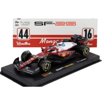 Modely aut a motorek model 1/43 Scuderia Ferrari SF-25 Charles Leclerc #16 Monza 2025 Signature