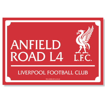 FC Liverpool LED cedule Landscape LED Street Sign