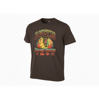 Chicago Blackhawks pánské tričko Sigma 47 Foundation brown