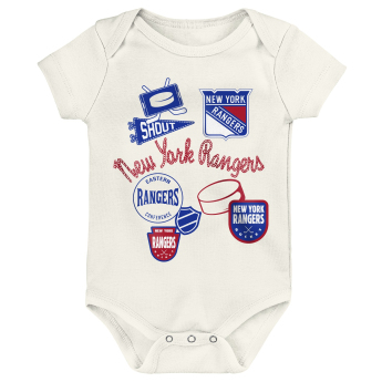 New York Rangers dětské body Littlest Player 3Pk Creeper Se