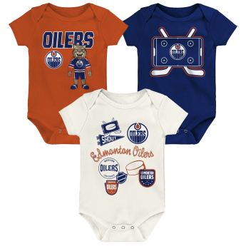 Edmonton Oilers dětské body Littlest Player 3Pk Creeper Se